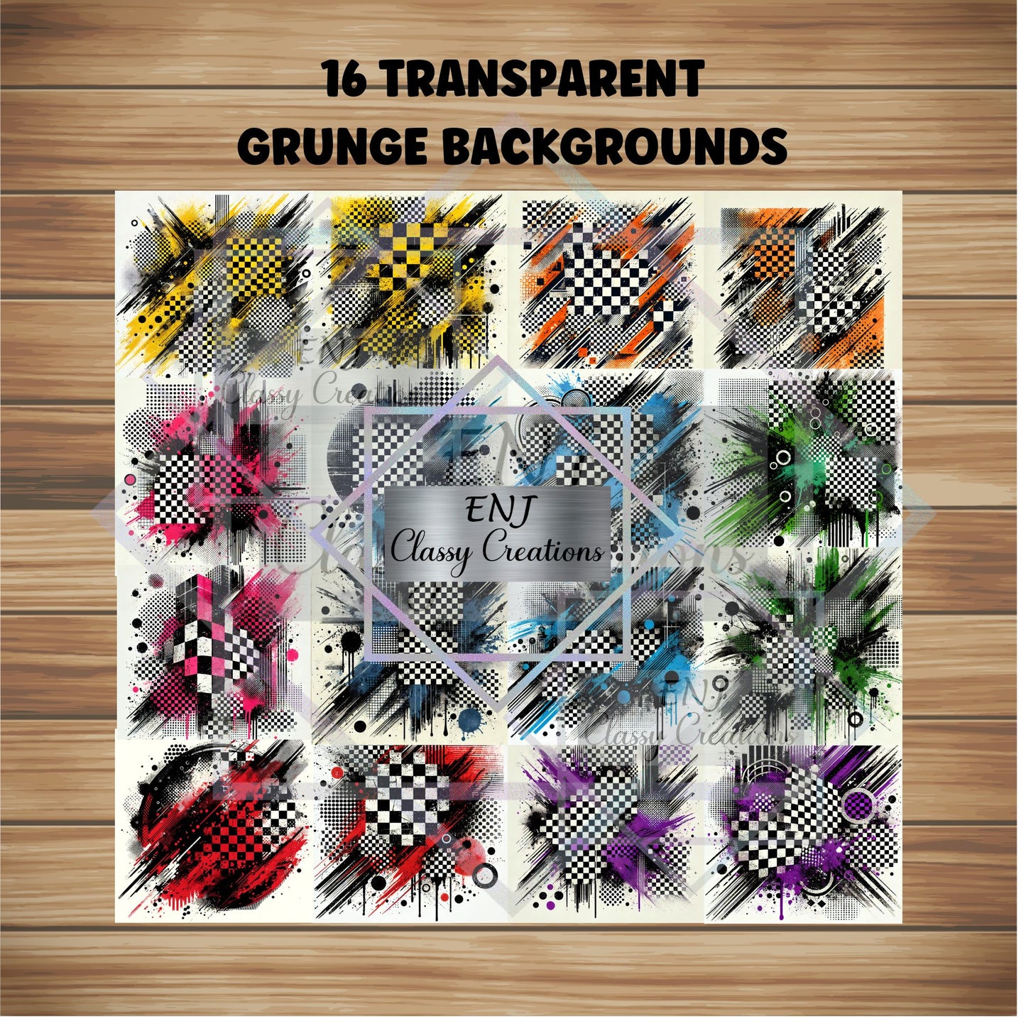 16 Transparent Grunge Backgrounds