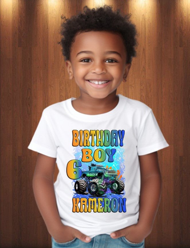 Monster Truck Birthday Shirt