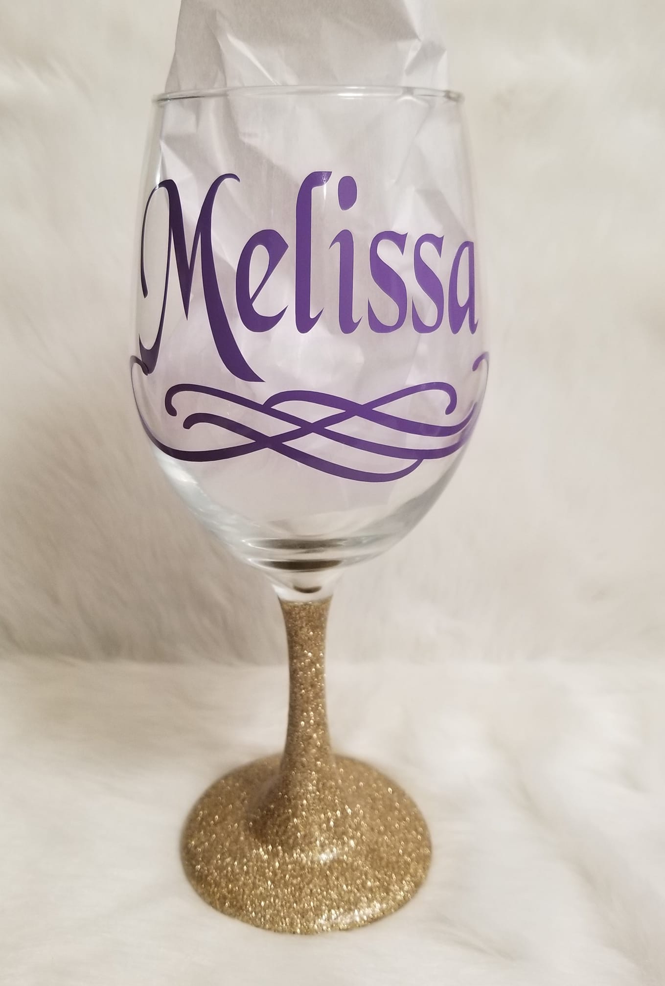 Wine Glass with Name