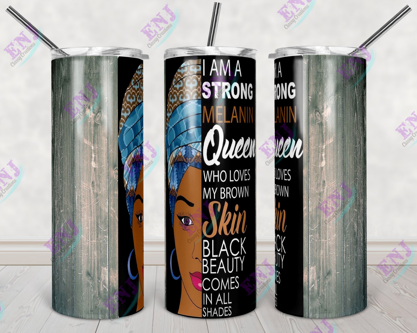Melanin Queen 20oz Stainless Steel Tumbler