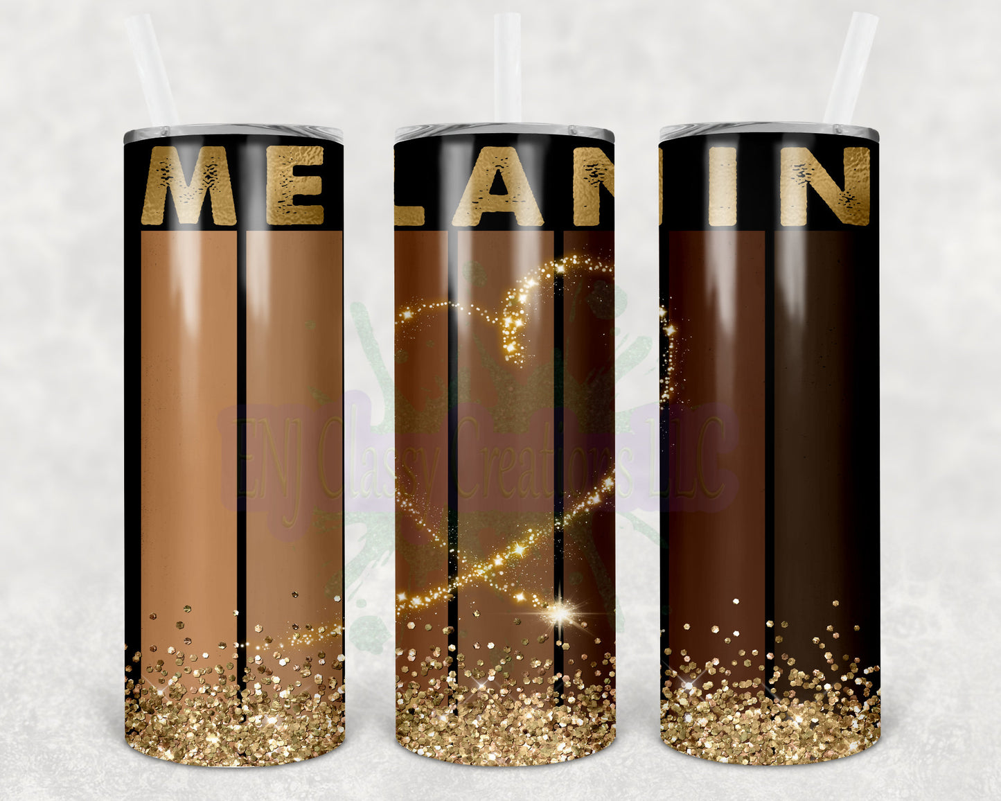 Melanin stainless steel tumbler