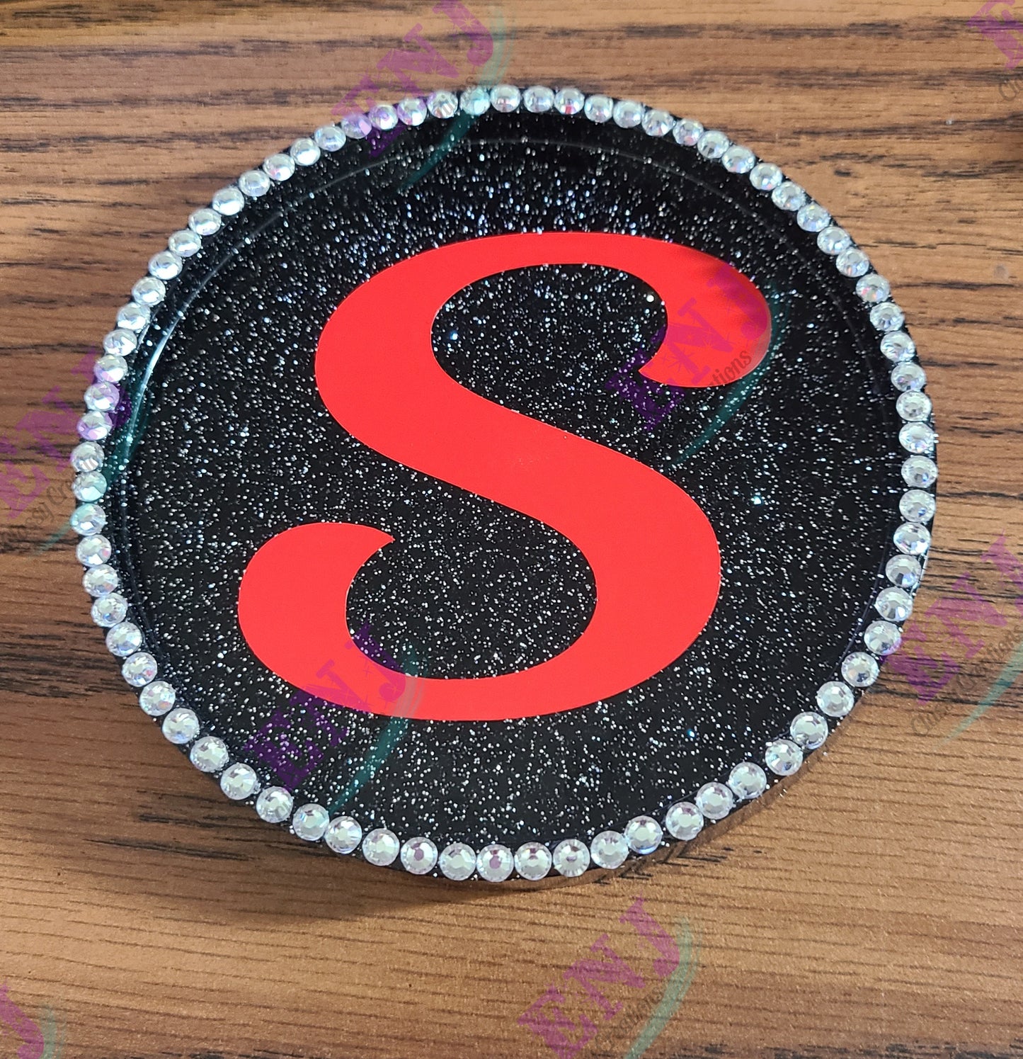 Glitter Coaster with Rhinestones