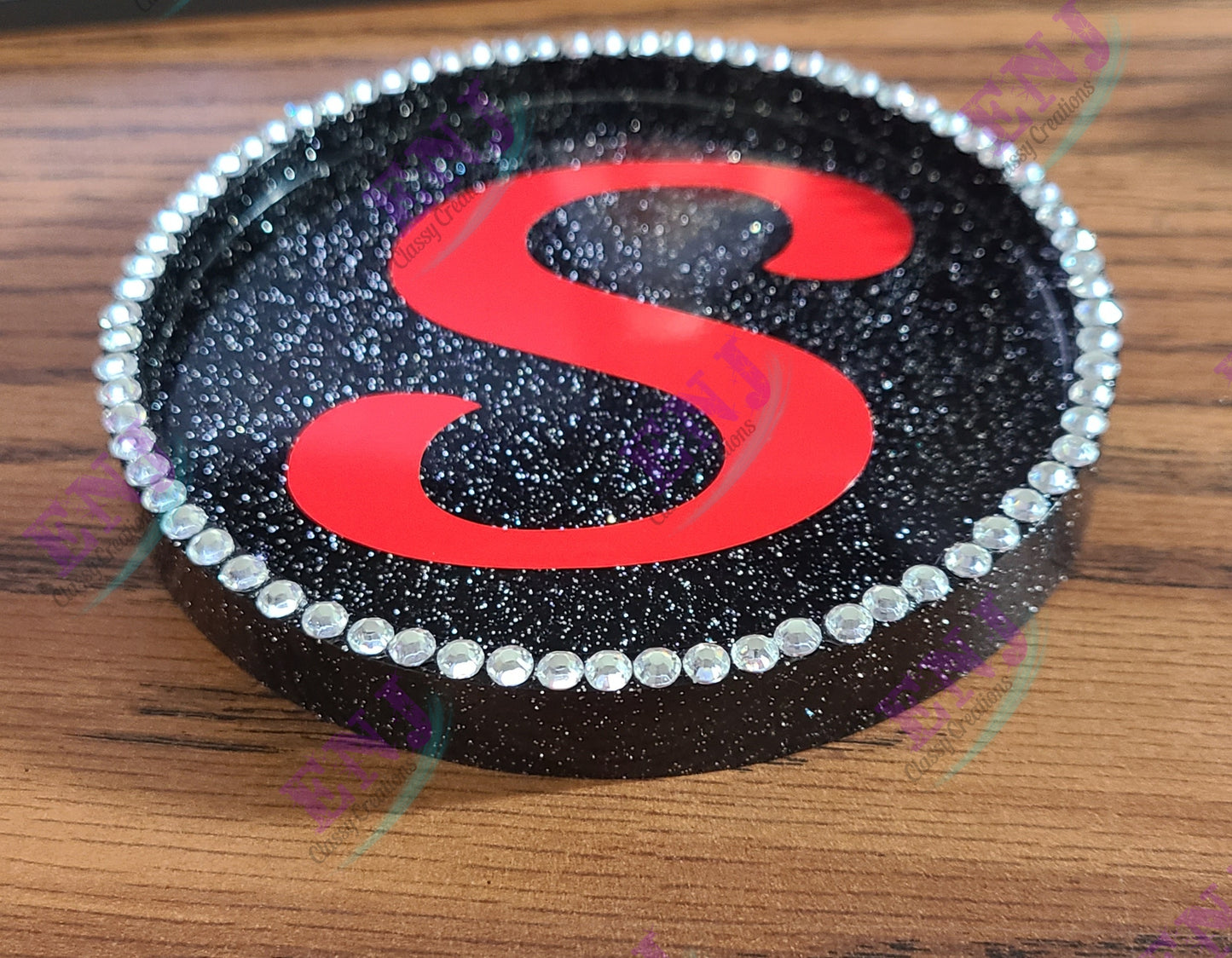 Glitter Coaster with Rhinestones