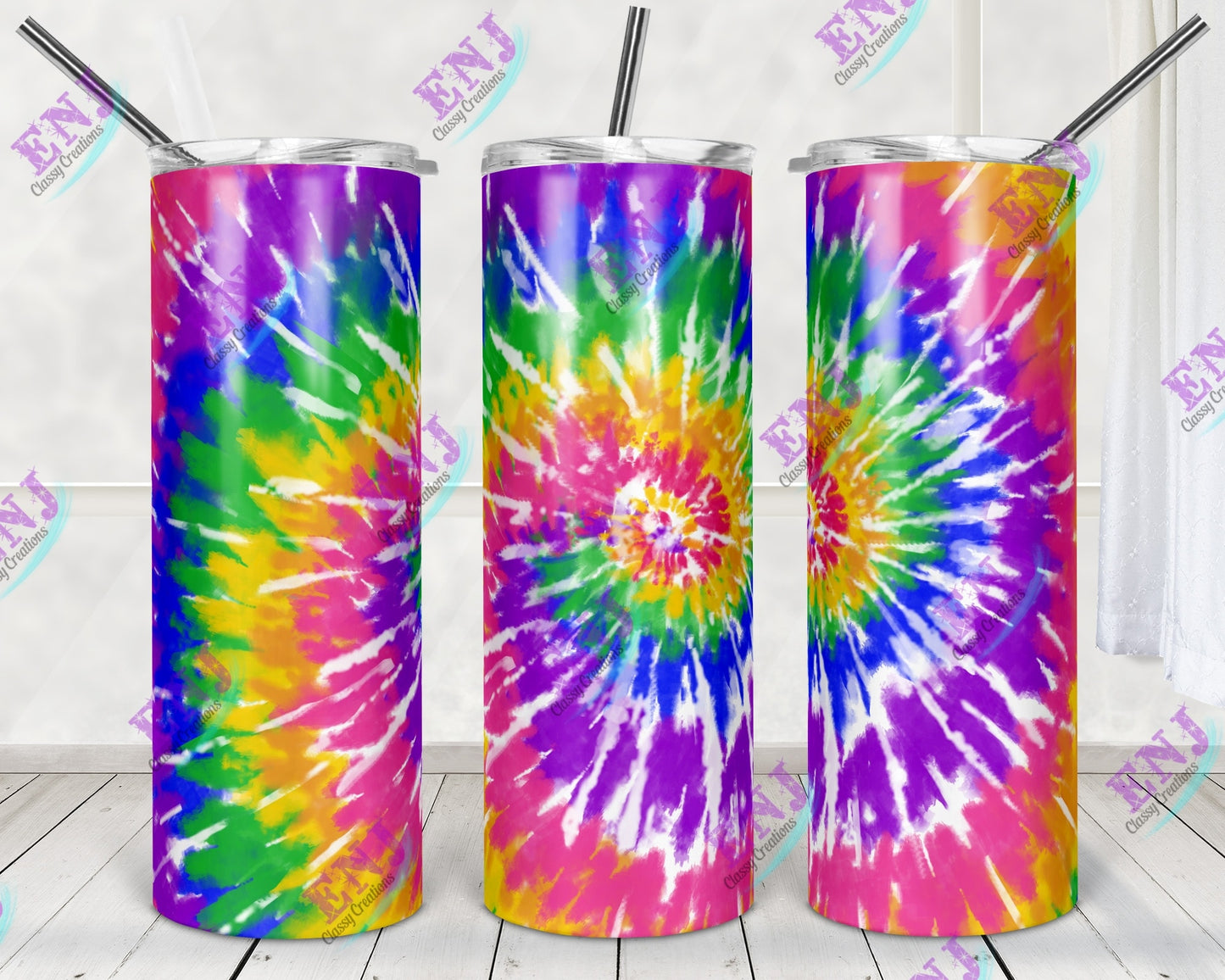 Tie Dye Skinny Tumbler