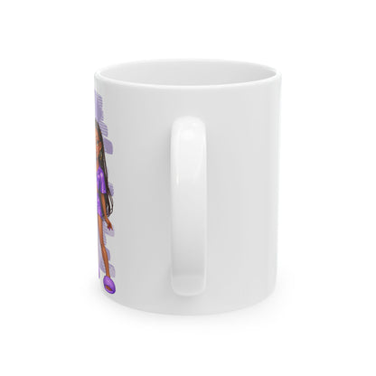 Glow Girl Ceramic Coffee Cup (11oz, 15oz)