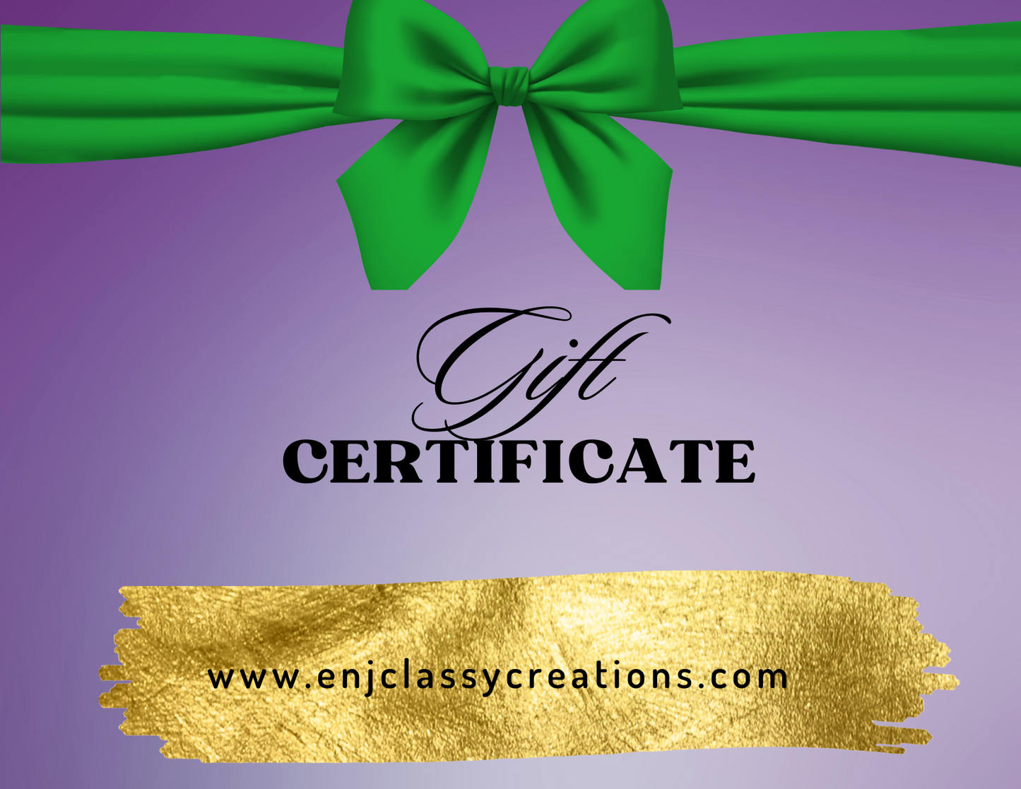 ENJ Classy Creations LLC Gift Certificate