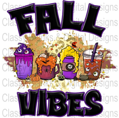 Fall Vibes PNG Design