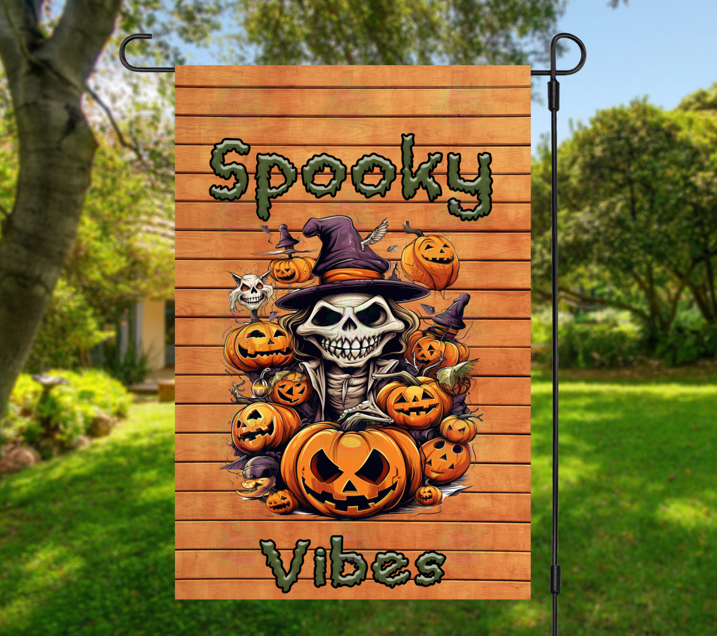 Spooky Vibes Garden Flag