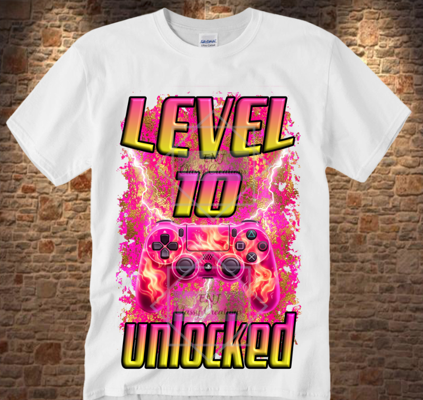 Level Unlocked PNG Digital File Only