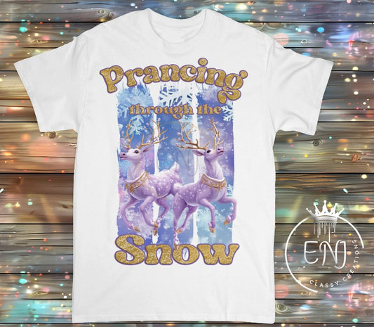 Prancing through the snow PNG