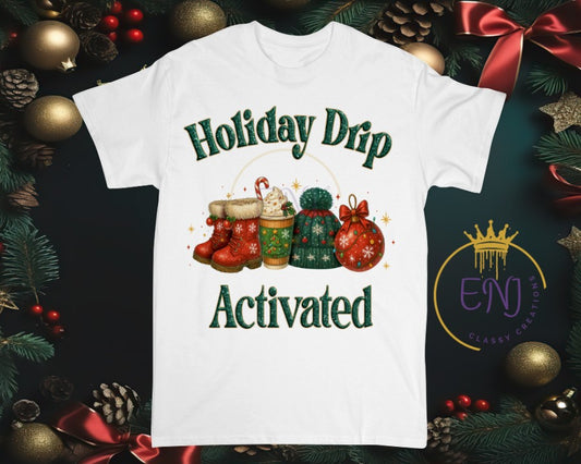Holiday Drip Activated PNG Design