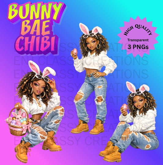 3 PNG Bunny Bae Chibi Dolls