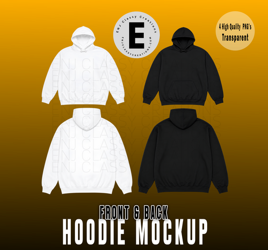 Black and White Hoodie Mockups