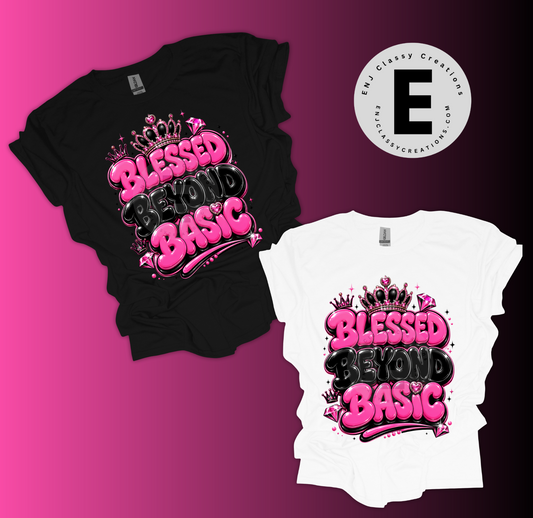 Blessed Beyond Basic PNG Bundle | Purple & Pink Faith Graphic Designs | High-Quality Transparent PNG | Instant Digital Download