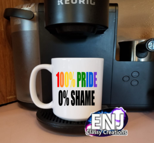 100% PRIDE Coffee Mug