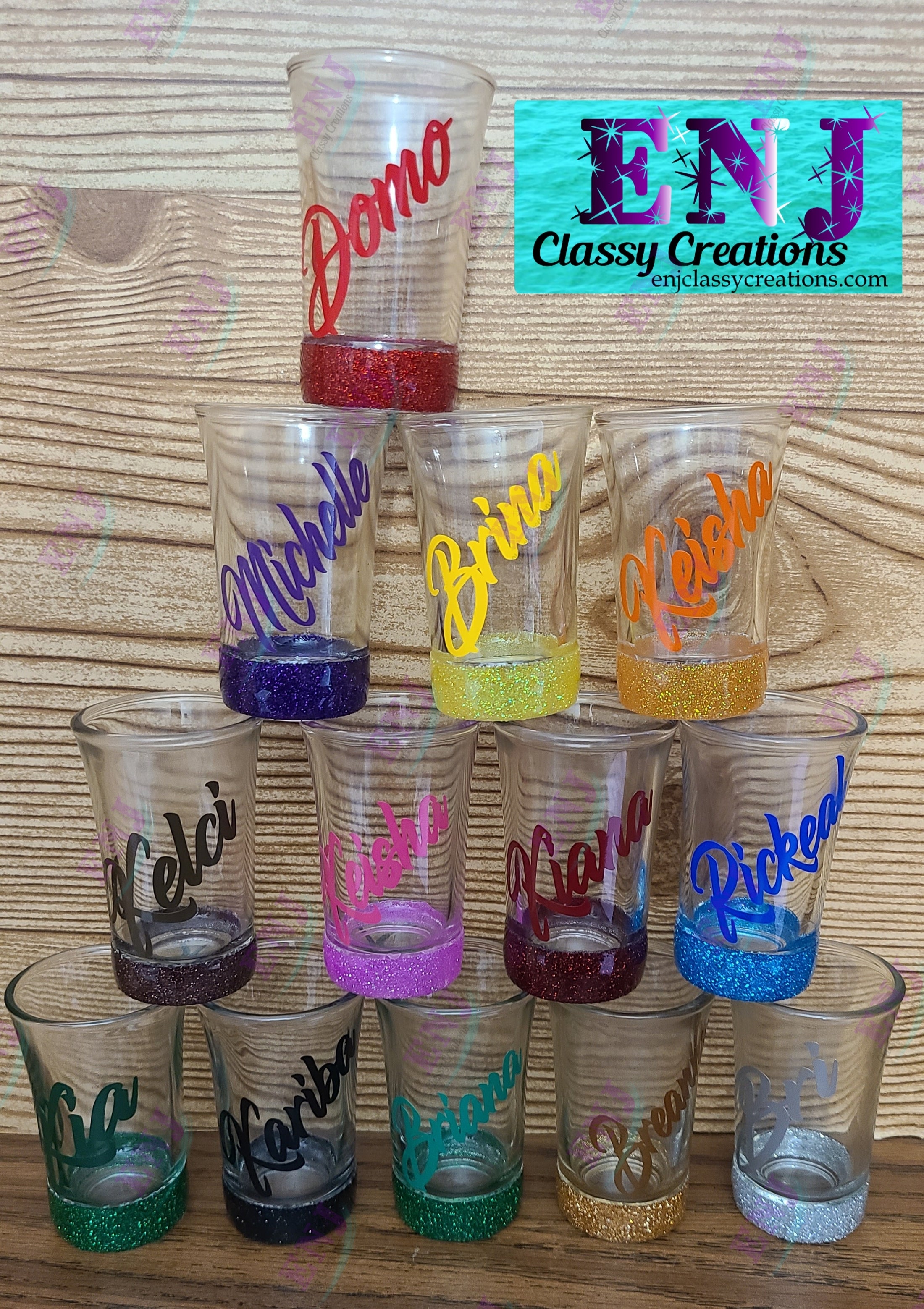 Shot Glass "NAME ONLY" ENJ Classy Creations LLC