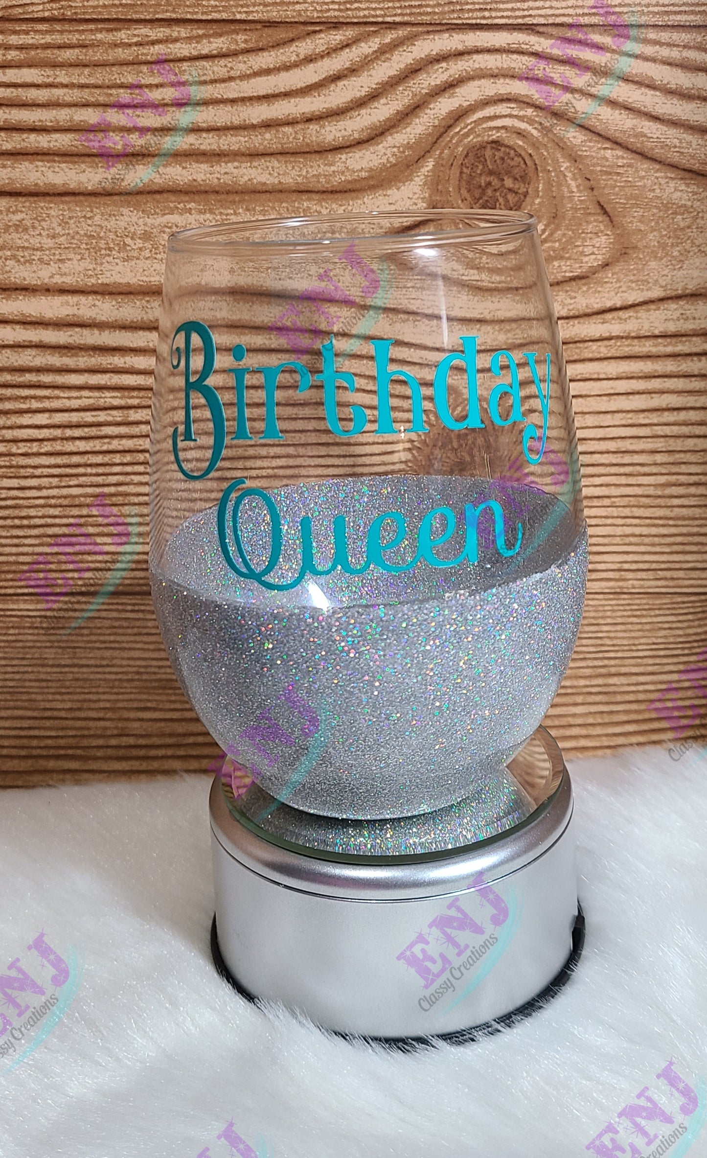 Birthday Queen Stemless Glass