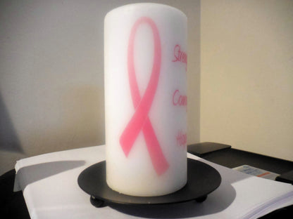 Breast Cancer Awareness Candle