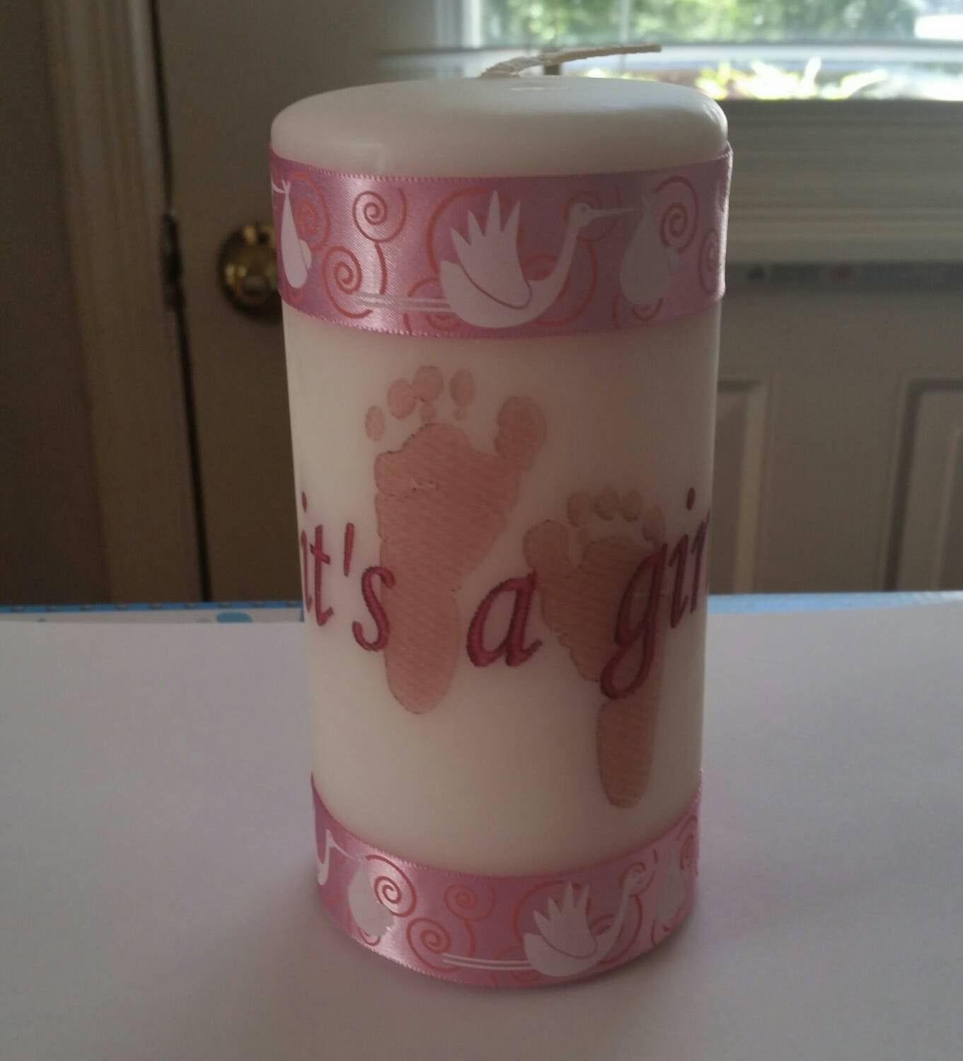 It's a Girl Custom Design Candle